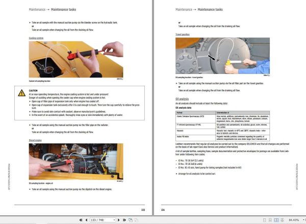 Liebherr Pipe Layer RL46 1631 4F G6 Service Manual 12232941 2