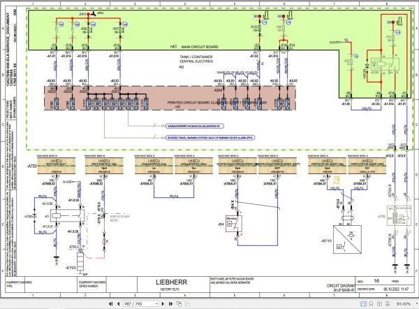 Liebherr Pipe Layer RL56 1632 3A G6 Service Manual 12233700 3