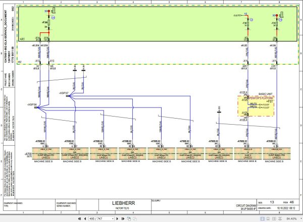 Liebherr Pipe Layer RL66 1633 3A G6 Service Manual 12239166 3
