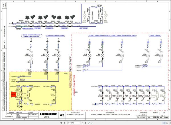 Liebherr Pipe Layer RL66 1633 4F G6 Technical Manual FR 3