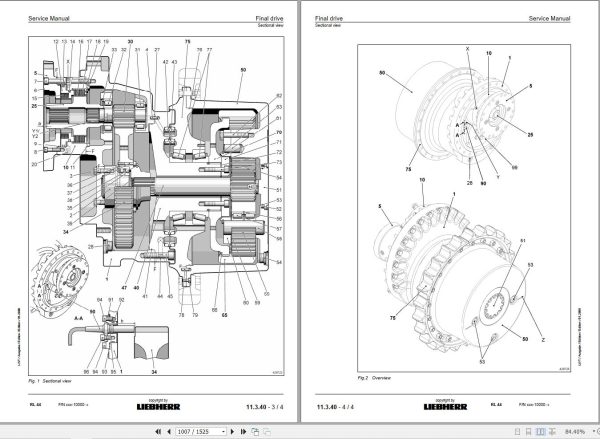 Liebherr Pipe Layers RL44 RL54 RL64 Service Manual 3