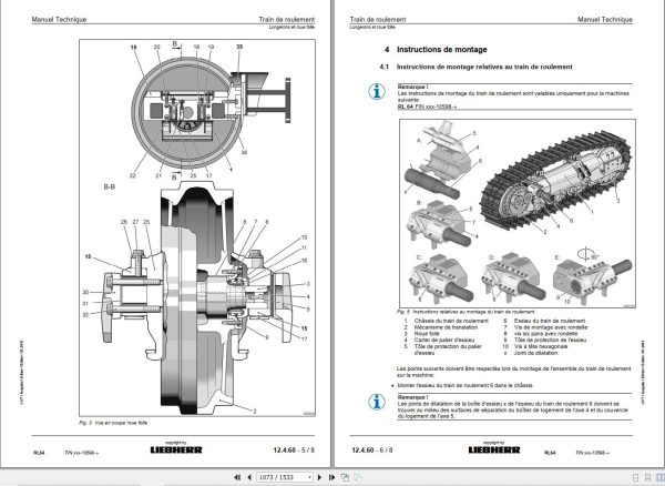 Liebherr Pipe Layers RL44 RL54 RL64 Technical Manual FR 3