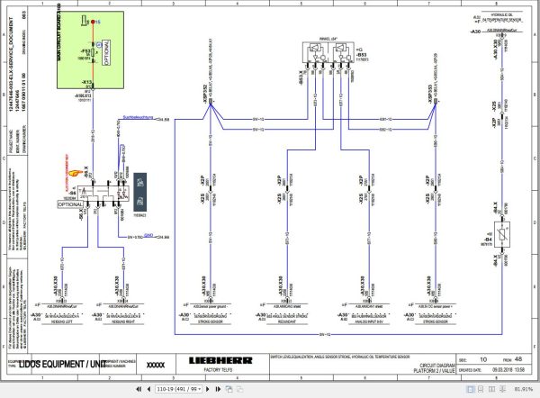 Liebherr Telescopic Handler T32 7 1666 4F Service Manual 12231155 2020 3