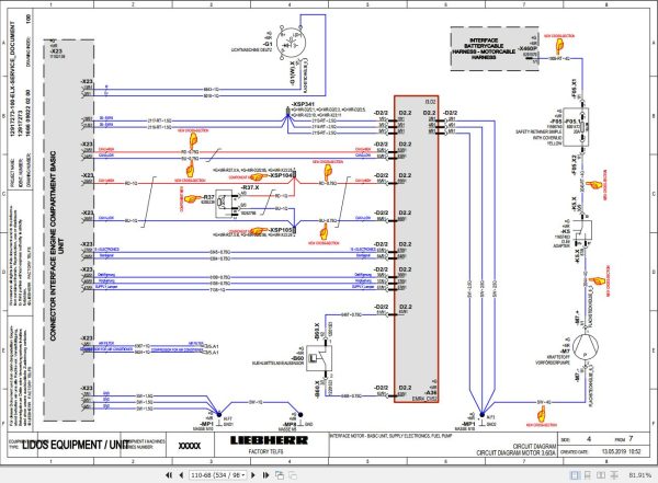 Liebherr Telescopic Handler T33 10 1695 3A Service Manual 12235430 2020 3