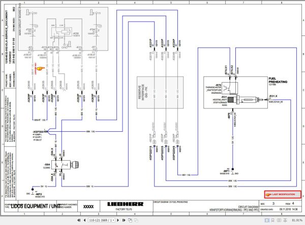 Liebherr Telescopic Handler T33 10 1695 3AS Service Manual 12235425 2020 3