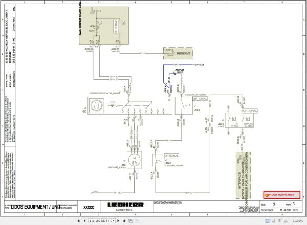 Liebherr Telescopic Handler T33 10 1695 4F Service Manual 12231156 2020 3