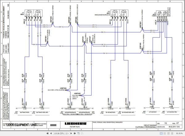Liebherr Telescopic Handler T35 6 1680 3AS Service Manual 12235426 2020 3