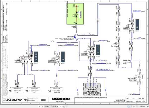 Liebherr Telescopic Handler T35 6 1680 4F Service Manual 12231157 2020 3