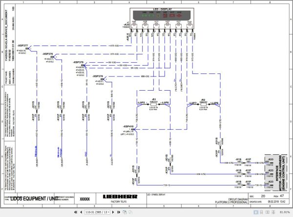 Liebherr Telescopic Handler T35 6 1680 4FS Service Manual 12217175 2020 2