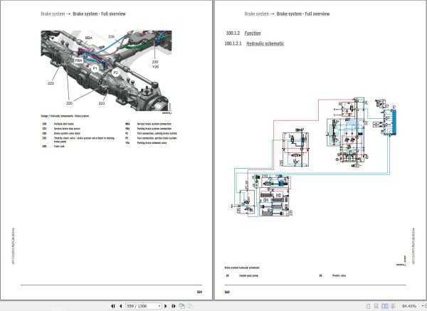 Liebherr Telescopic Handler T36 7 1667 3A Service Manual 12263573 2023 2