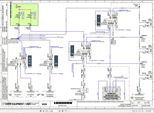Liebherr Telescopic Handler T36 7 1667 3A Service Manual 12263573 2023 3