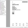 Liebherr Telescopic Handler T36 7 1667 3AS Service Manual 12261269 2023 1