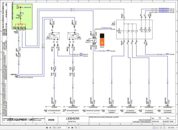 Liebherr Telescopic Handler T36 7 1667 3AS Service Manual 12261269 2023 3