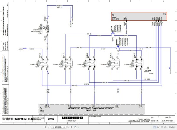 Liebherr Telescopic Handler T36 7 1667 4F Service Manual 12231158 2020 3