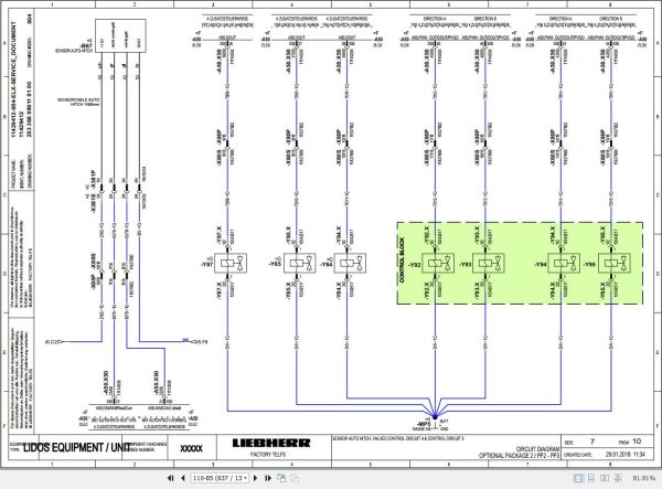 Liebherr Telescopic Handler T36 7 1667 4FS Service Manual 12217176 2020 3