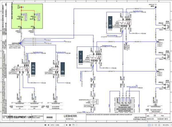 Liebherr Telescopic Handler T41 7 1665 3A Service Manual 12263574 2023 3