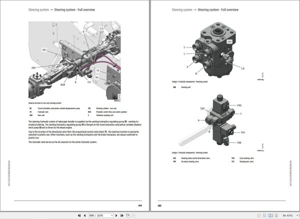 Liebherr Telescopic Handler T41 7 1665 3AS Service Manual 12261270 2023 2