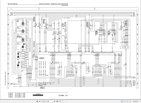 Liebherr Telescopic Handler T435 T442 T445 Service Manual And Diagram 3