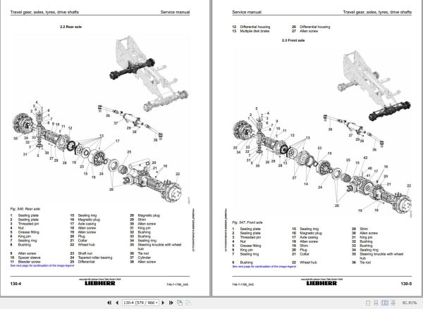 Liebherr Telescopic Handler T46 7 1706 3AS Service Manual 12249370 2020 3