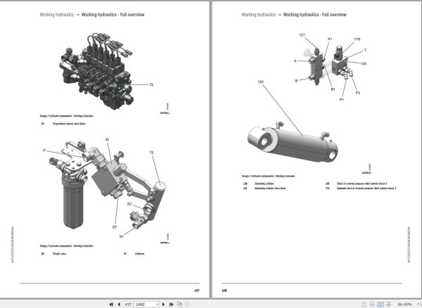 Liebherr Telescopic Handler T55 7 1708 3AS Service Manual 12261272 2023 2