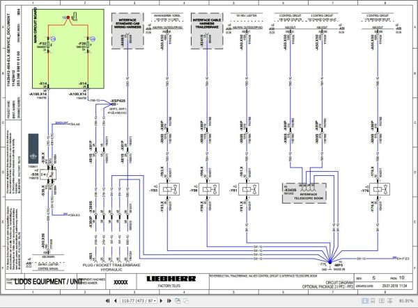 Liebherr Telescopic Handler T60 9 1709 3AS Service Manual 12251509 2020 3