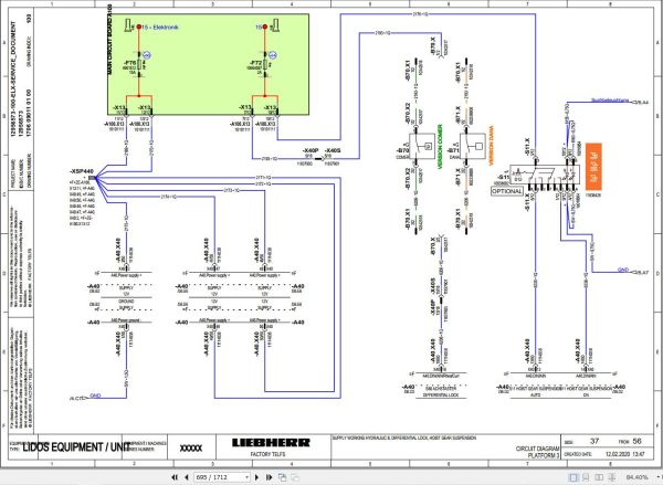 Liebherr Telescopic Handler T60 9 1709 3AS Service Manual 12261273 2023 3
