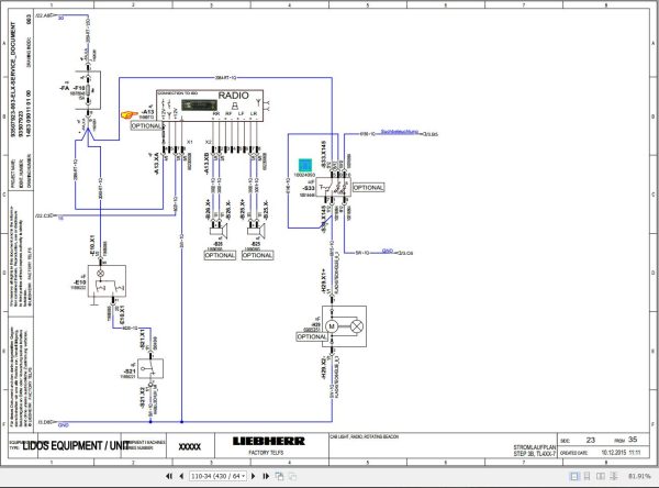 Liebherr Telescopic Handler TL436 1620 7 13996 Service Manual 93517083 3