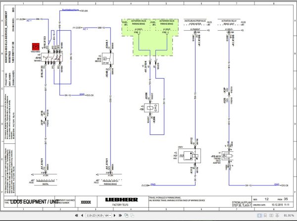 Liebherr Telescopic Handler TL441 1234 7 13996 Service Manual 93517084 3