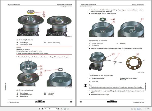 Liebherr Travel Drive FAT600F539 Repair Instructions Manual 90016934 2
