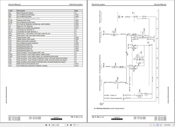 Liebherr Wheel Loader L506 To L510 Stereo Service Manual 10112640 3