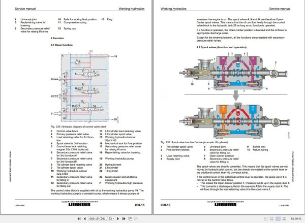 Liebherr Wheel Loader L508 1580 Service Manual 11827672 2