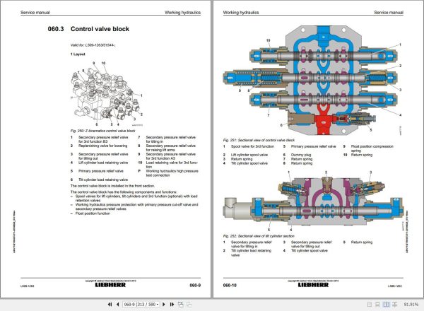 Liebherr Wheel Loader L509 1263 Service Manual 11827681 2