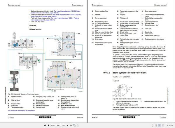 Liebherr Wheel Loader L514 1265 Service Manual 11632026 2