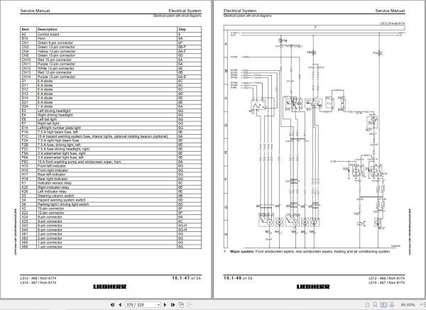 Liebherr Wheel Loader L521 L541 Stereo Service Manual 8450816 3
