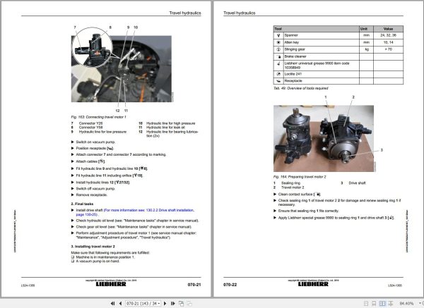 Liebherr Wheel Loader L524 1355 Removal And Installation Instructions Manual 12238755 2