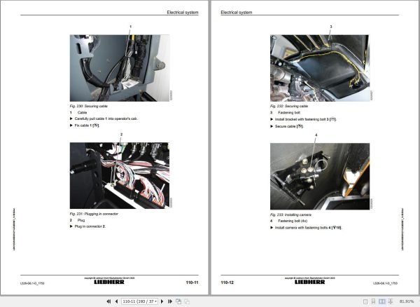 Liebherr Wheel Loader L526 G6.1 D 1753 Removal And Installation Instructions 12264006 2