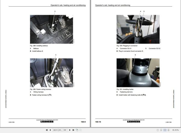 Liebherr Wheel Loader L538 1356 Removal And Installation Instructions Manual 12238758 2