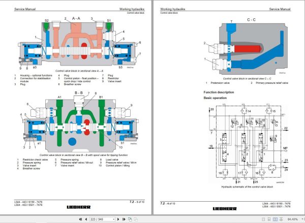 Liebherr Wheel Loader L544 L554 2plus2 Service Manual 10022903 2