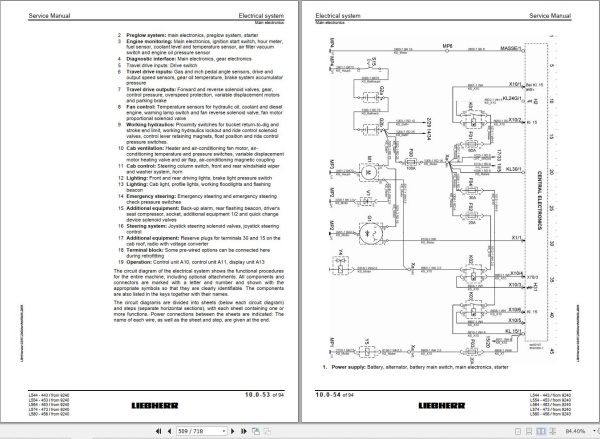 Liebherr Wheel Loader L544 L580 2plus2 Service Manual 10013898 3