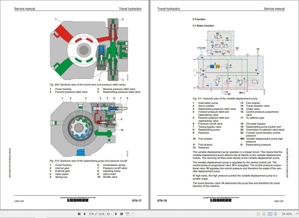 Liebherr Wheel Loader L550 1287 Service Manual 11450077 2