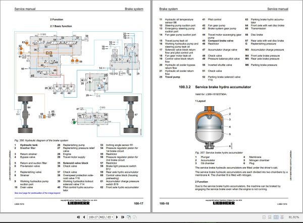 Liebherr Wheel Loader L566 1616 Service Manual 11829517 2