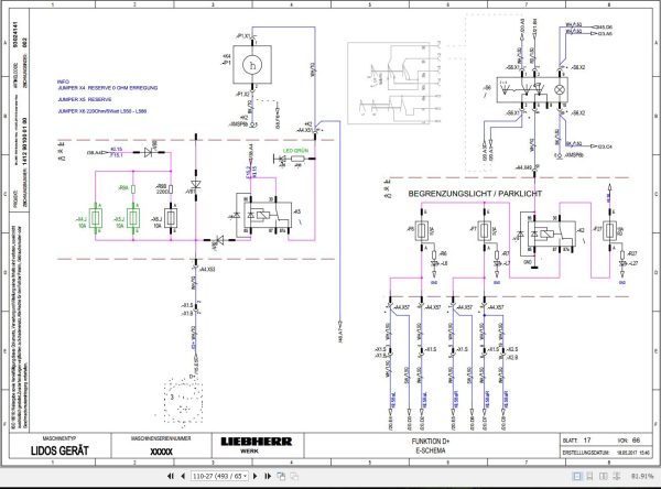Liebherr Wheel Loader L566 1619 Service Manual 12200851 DE 3