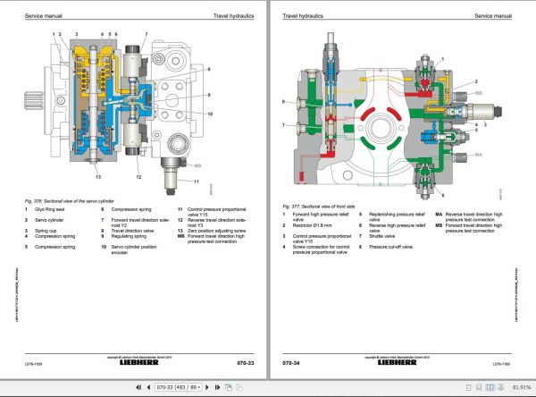 Liebherr Wheel Loader L576 1169 Service Manual 11450177 2