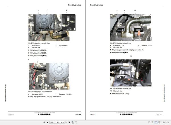 Liebherr Wheel Loader L580 1412 Removal And Installation Instructions Manual 12248495 2