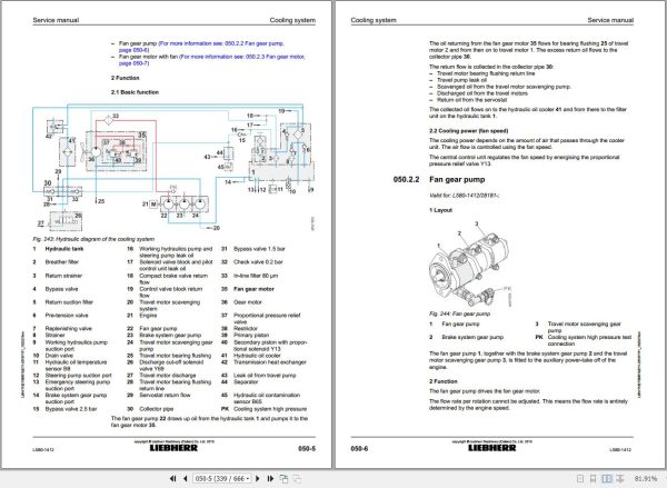 Liebherr Wheel Loader L580 1412 Service Manual 11827699 2