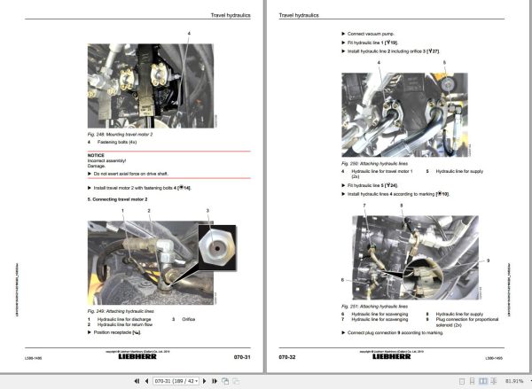 Liebherr Wheel Loader L580 1495 Removal And Installation Instructions Manual 12249154 2