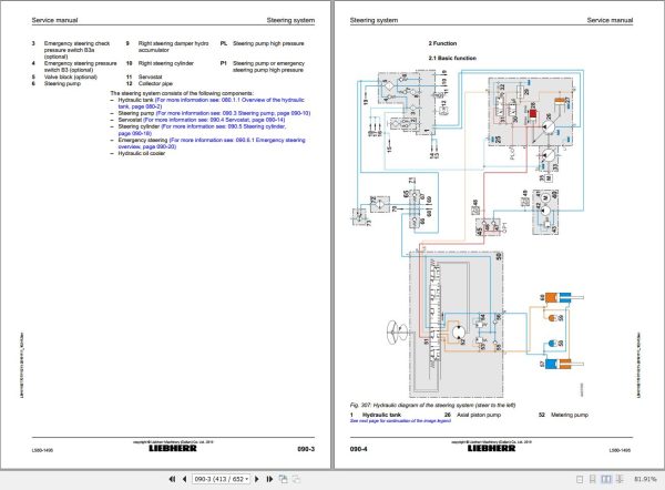 Liebherr Wheel Loader L580 1495 Service Manual 11827707 2