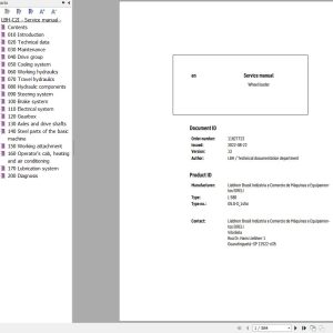 Liebherr Wheel Loader L580 G5.0 D 1456 Service Manual 11827723 1