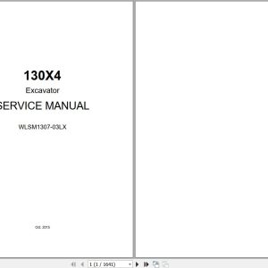 Link Belt Excavator 130X4 Service Manual WLSM1307 03LX 1