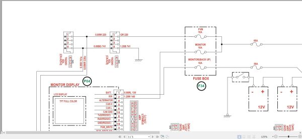 Link Belt Excavator 130X4 to 750X4 WAVES Electrical Schematic 89900286 4 EN 2
